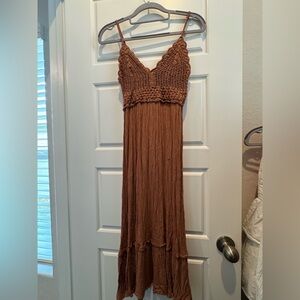Long brown dress